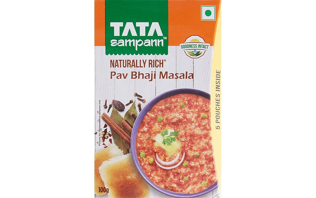Tata Sampann Naturally Rich - Pav Bhaji Masala   Box  100 grams